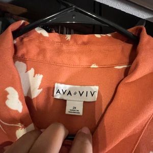 Ava and viv button down midi dress